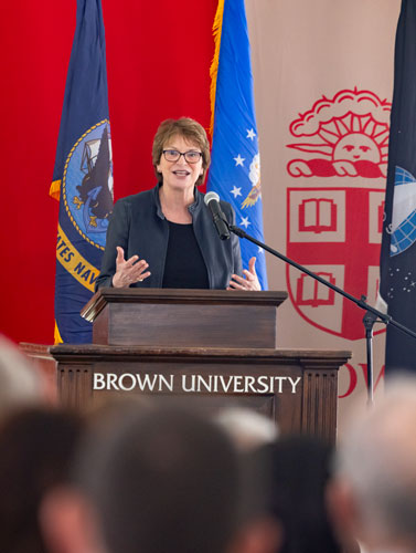 President Paxson speaking