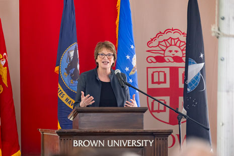 President Paxson speaking